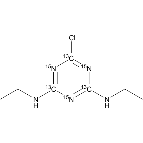 Atrazine-13C3,15N3 (Atrazine 13C3,15N3)